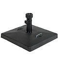 Parasolvoet 27 kg zwart gepolijste betonnen parasolvoet, stokdiameter tot 48 mm Zwart beton (45x7 cm) ~