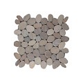 Pebble sliced brown 30x30 cm. ~