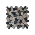 Pebble regular mix black & brown 30x30 cm. ~