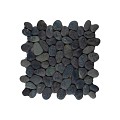 Pebble regular black 30x30 cm. ~