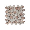 Pebble regular pink white 30x30 cm. ~