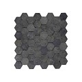 Parquet hexagon small grey 30x30 cm. ~
