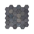 Parquet hexagon grey 30x30 cm. ~