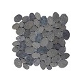 Mosaic oval light grey 30x30 cm. ~