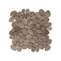 Mosaic oval light brown 30x30 cm. ~