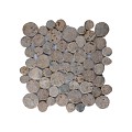 Mosaic coin sunset brown 30x30 cm. ~
