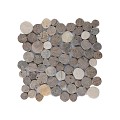 Mosaic coin mix onyx/sunset brown 30x30 cm. ~