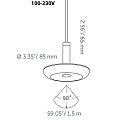 In-Lite Sway Pendant Black 100-230V (los) ~