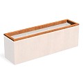 CorTen In-Lite Ready plantenbak (LxBxH) 200x50x9,1 cm. (2 mm.) ~