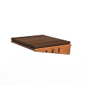 Damm CorTen Bamboe zijtafel 40x50x13 cm. ~