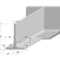 Keerwand HTX (HxBxV) 100x200x75 cm. (prijs af fabriek) ~