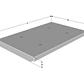 Keerwand U-element UX (HxBxV) 100x200x130 cm. (prijs af fabriek) ~