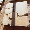 Brazil Yellow flagstones 2,5-4 cm. ~