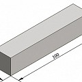 Opsluitband grijs 100x20x20 cm. vlak (iid1) ~
