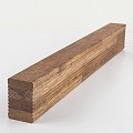 Merbau onderregel 40x60x390 mm. gevingerlast gelamineerd ~