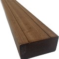Bankirai 45x90 mm. L=244 cm. v-groeven P500 Premium ~