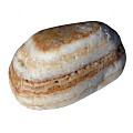 Half-Edelsteen Angel getrommeld ca. 1,5 kg (geel-creme geband) ~