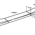 Inritband 13/15x25x100 cm mv-13/15 visbek links KOMO grijs ~