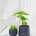 Pottery Pots plantenbak Jumbo Orb L Black hoogte: 114 diameter: 133x133~
