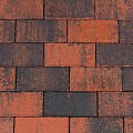 BF deklaag rood-zwart 22x11x8 cm. Z ~