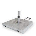 Graniet G603 verrijdbare parasolvoet met handgreep 55x55x8 cm. OP=OP ~