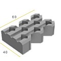 Grasbetontegel Type C Grijs 60x40x12 cm ~