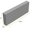 Opsluitband grijs 100x40x15 cm. vb ~