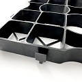 ECCO Dal zwart 80x80x4 cm. ~