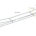 Inritband 13/15x25x100 cm mv-13/15 visbek links KOMO grijs ~