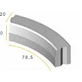 TROB 18/20x20x78,5 1i grijs vis ~