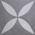 Keramische tegel Geoceramica® Entrée Ambiente Antra Flower 60x60x4 cm. ~
