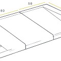 Inritblok Rechts 80x17x50cm - Aansluiting op 18/20 trottoirband - Visbek ~