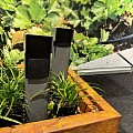 Tuinpaal - pro+ enkel met kabeldoos, afdekkap en installatiedraad grijs
