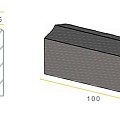 GEL 6/15x25x100 grijs vis ~