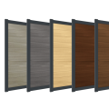 Boston alu dubbele poort HxB 180x400 cm. compleet ~