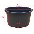Kuip 90 liter ø 67 x h.35 cm ~