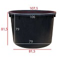 Watercontainer 104x82 cm (500 l) ~