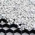 Trudigravel + doek 70 gr/m² zwart 120 x 80 x 3 cm ~
