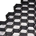 Trudigravel + doek 70 gr/m² zwart 120 x 80 x 3 cm ~