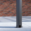 Verasol Smartline veranda Polycarbonaat Helder, 5540Bx2500D mm, 3 staanders, Antraciet struct ~