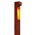 Tuinpaal Pro+ padverlichting met schemerschakelaar, corten