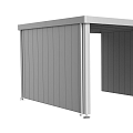 Zijwand voor Zijdak voor berging Neo Gr. 4A/4B/4C/4D zilver-metallic ~
