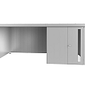Zijwand voor Zijdak voor berging Neo Gr. 2A/2B/2C/2D zilver-metallic ~