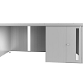 Zijwand voor Zijdak voor berging Neo Gr. 4A/4B/4C/4D zilver-metallic ~