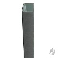 Staal Paalstabilisator "Modular" 22x22x2600mm (tbv tuindeur) [gegalvaniseerd] bc ~