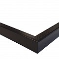 Aluminium buitenhoek daktrim 45x45 mm - 40 cm. zwart RAL 9005 ~
