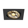 NEW TRIA ES111 1 SQUARE zwart 1xGU10 bladveren ~