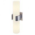 DENA 2 alu geborsteld/glas gesatineerd 2xE14 ~