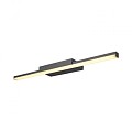 GLENOS spiegelarmatuur zwart 1xLED 3000K ~