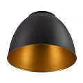 PARA DOME, lampenkap aluminium zwart/goud ~
